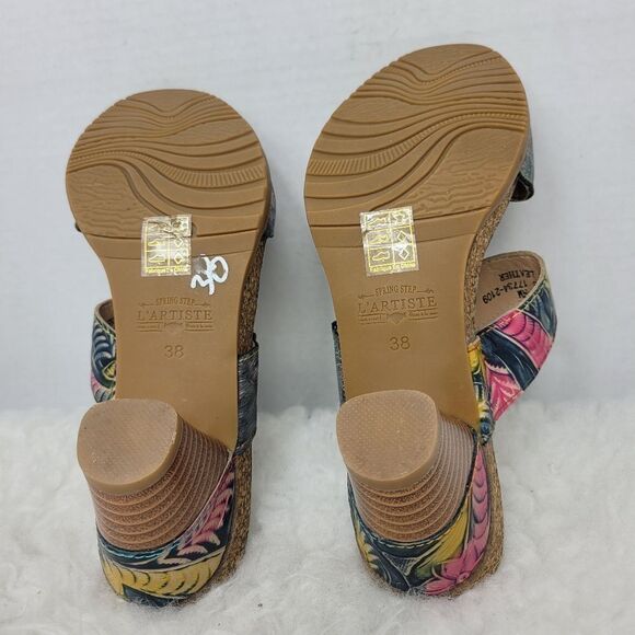 L'Artiste by Spring Step, Rossie  ROSSIE Leather Sandals Shoes Size 7.5 - Picture 9 of 9